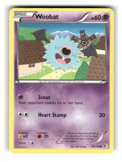 Woobat 70/149 Common Boundaries Crossed Pokemon Lightly Played - Image 1