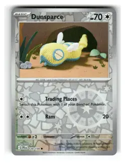 Dunsparce 120/159 Common Journey Together Pokemon Reverse Holo Near Mint - Image 1