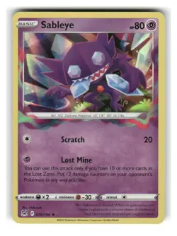 Sableye 070/196 Holo Rare Lost Origin Pokemon Lightly Played - Image 1