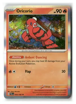 Oricorio 033/193 Rare Paldea Evolved Pokemon Near Mint - Image 1