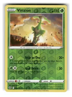 Virizion 014/195 Rare Silver Tempest Pokemon Reverse Holo Near Mint - Image 1