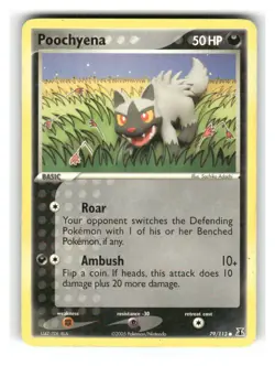 Poochyena 79/113 Common Delta Species Pokemon Moderately Played - Image 1