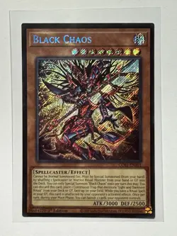 Yu-Gi-Oh! Black Chaos CORI-EN001 Secret Rare 1st Ed. - Image 1
