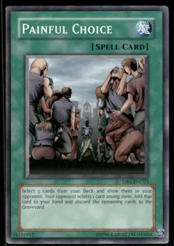 Painful Choice DB1-EN033 Dark Beginning 1 Yu-Gi-Oh Unlimited NM - Image 1