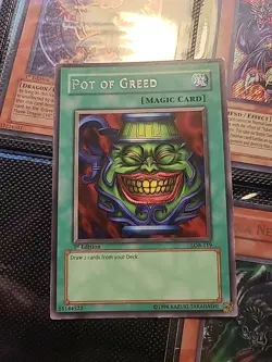 Pot of Greed LOB-119 The Legend of Blue Eyes White Dragon 1st Edition - Image 1