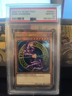 2023 Yu-Gi-Oh! TN23-25TH ANV Tin: Dueling Heroes #EN001 Dark Magician PSA 10 - Image 1