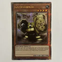 Geargiarmor Quarter Century Secret Rare RA04-EN187 1st Ed Yugioh Tcg NM Single! - Image 1