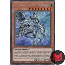 Yugioh Blue-Eyes Abyss Dragon LDS2-EN015 Secret Rare 1st Edition NM - Image 1