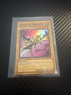 Yugioh Curse of Dragon LOB-066 Super Rare Original Print - Image 1