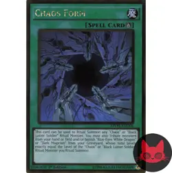 Yugioh Chaos Form MVP1-ENG08 Gold Rare 1st Edition NM - Image 1