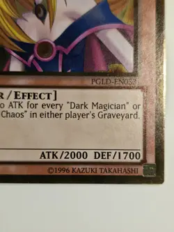 Dark Magician Girl PGLD-EN033 Premium Gold 1st Edition - Image 4