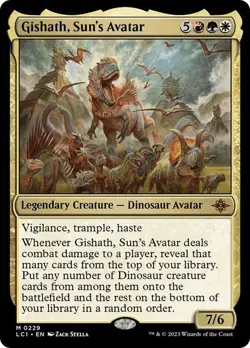 NM Gishath, Sun's Avatar, MTG, LCI, Magic the Gathering, 229 - Image 1