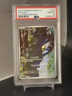 Pokemon Psyduck 175/165 Scarlet & Violet 151 Illustration Rare GEM MINT PSA 10 - Image 1