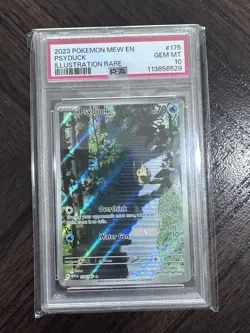 Pokemon TCG Scarlet & Violet 151 Psyduck Holo Illustration Rare 175/165 PSA 10 - Image 1