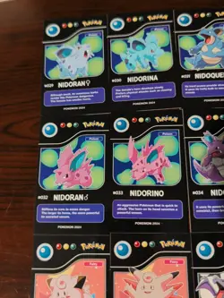 Lot of 9 Assorted 2024 Pokedex Black Pokemon Cards Lot# 3 - Image 4