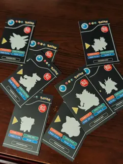 Lot of 9 Assorted 2024 Pokedex Black Pokemon Cards Lot# 3 - Image 5