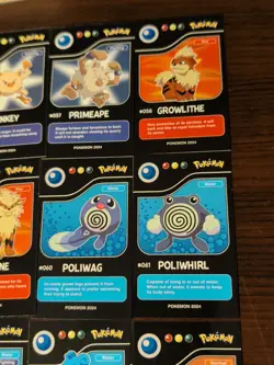 Lot of 9 Assorted 2024 Pokedex Black Pokemon Cards Lot# 6 - Image 4