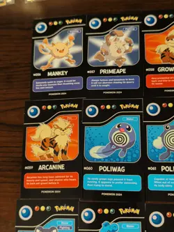 Lot of 9 Assorted 2024 Pokedex Black Pokemon Cards Lot# 6 - Image 5