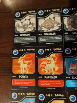 Lot of 9 Assorted 2024 Pokedex Black Pokemon Cards Lot# 8 - Image 5