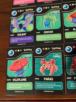 Lot of 9 Assorted 2024 Pokedex Black Pokemon Cards Lot# 4 - Image 2