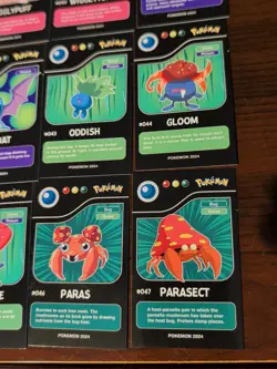 Lot of 9 Assorted 2024 Pokedex Black Pokemon Cards Lot# 4 - Image 3