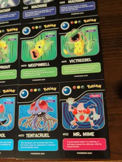 Lot of 9 Assorted 2024 Pokedex Black Pokemon Cards Lot# 7 - Image 3