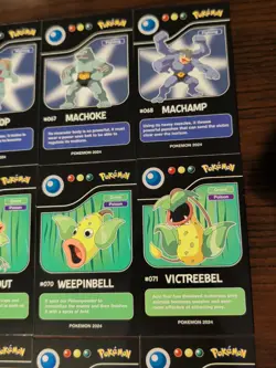 Lot of 9 Assorted 2024 Pokedex Black Pokemon Cards Lot# 7 - Image 4
