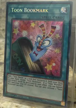 Konami Yu-Gi-Oh! Toon Bookmark BLCR-EN067 Secret Rare Foil 1st Spell Card - Image 1