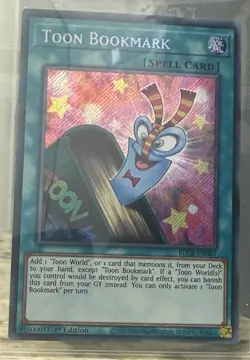 Konami Yu-Gi-Oh! Toon Bookmark BLCR-EN067 Secret Rare Foil 1st Spell Card - Image 2