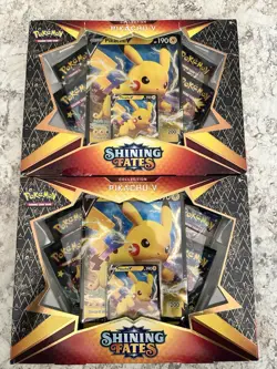 Pokemon TCG Shining Fates Pikachu V Collection Box Factory Sealed Brand New - Image 2