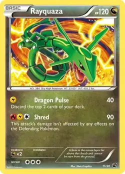 Rayquaza 11/20 Dragon Vault Holo Rare Pokemon TCG LP - Image 1