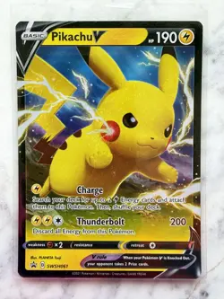 Pikachu V - Holo Promo SWSH: Sword & Shield Promo Cards SWSH061 NM - Image 1