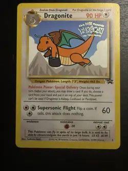 Pokemon TCG Dragonite Black Star Promo Card #5 Vintage WOTC, Near Mint Condition - Image 3