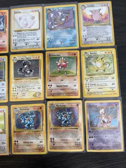 Vintage Holo Rare Pokemon Card Lot of 18 Cards WOTC- MP/HP Shadowless Mewtwo - Image 3