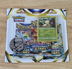Pokemon Brilliant Stars 3-Pack Blister Leafeon promo | BRAND NEW & SEALED - Image 1