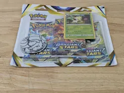 Pokemon Brilliant Stars 3-Pack Blister Leafeon promo | BRAND NEW & SEALED - Image 5