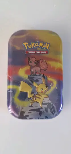Pokemon TCG Mini Tin - kanto Pikachu + Vulpix - New- Sealed. - Image 1