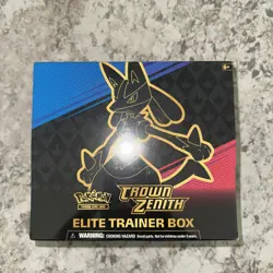 Pokemon TCG Sword & Shield Crown Zenith ETB Elite Trainer Box Factory Sealed - Image 1