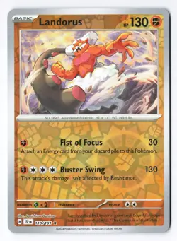 Landorus 110/191 - SV08: Surging Sparks Rare Pokemon Reverse Holo NM - Image 1