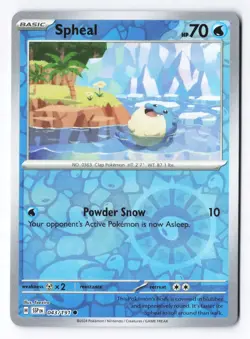 Spheal - 043/191 - SV08: Surging Sparks Pokemon Reverse Holo NM - Image 1