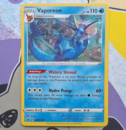 Vaporeon SWSH072 Black Star Promo - Sword & Shield - Pokemon TCG - Holo - NM - Image 1