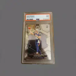 2024 Panini Mosaic Rookies Drake Maye #303 (RC) PSA9 MINT - Image 1