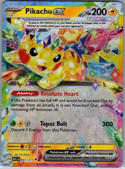Pikachu ex 057/217 ME: Ascended Heroes - Pokemon Card - NM - Image 1