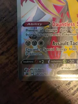 Zamazenta V (Shiny) SWSH293 SWSH: Sword & Shield Promo Cards Holo - Image 2