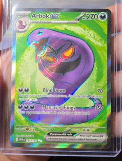 Pokemon Card Arbok EX 185/165 Scarlet & Violet 151 - Rare Full Art - Image 1