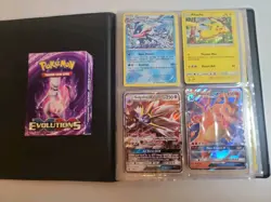 Pokemon Card Lot 4 Pocket Binder Filled With Cards Included W/ Mewtwo Theme Deck - Image 1