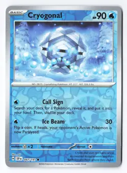 Cryogonal 047/191 - SV08: Surging Sparks Pokemon Reverse Holo NM - Image 1