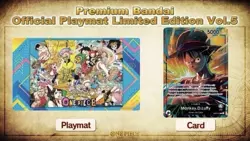 ONE PIECE CARD GAME Official Playmat Limited Edition Vol.5 W/ Promo Ships NOW! - Image 2