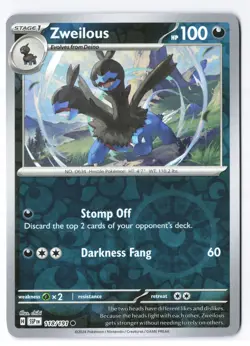 Zweilous 118/191 - SV08: Surging Sparks Pokemon Reverse Holo NM - Image 1