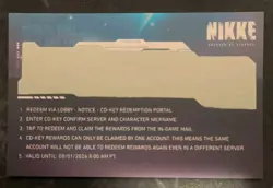 Shift Up Goddess of Victory: NIKKE Anime Expo 2026 Promo CD-Key Card - Image 2